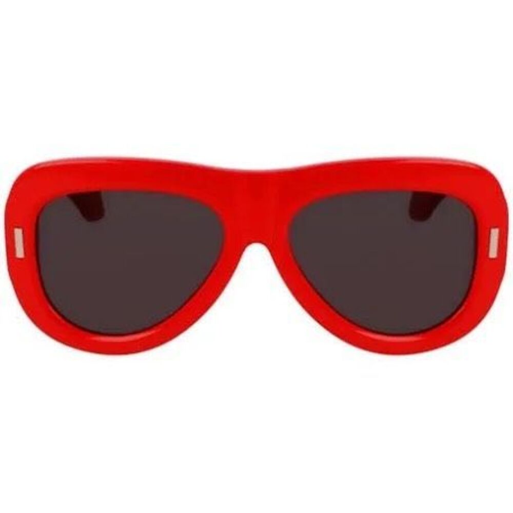 Ferragamo Wide Aviator Sunglasses Bright Red Full Rim Plastic Frame SF2029SE NEW